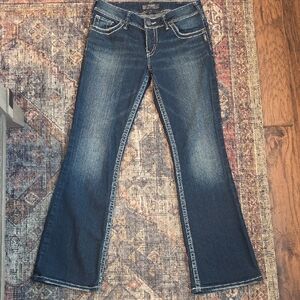 Silver Jeans SUKI Womens Dark Indigo Bootcut Jeans